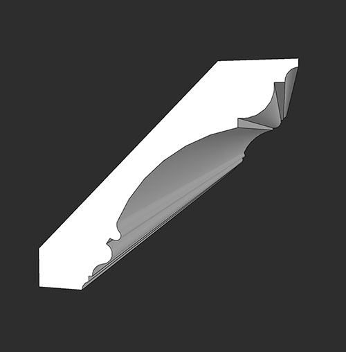 SketchUp模型丨智能构件[PB3构件]顶线_120高丨PB00243
