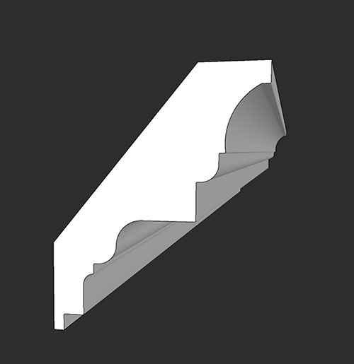 SketchUp模型丨智能构件[PB3构件]顶线_125高丨PB00244