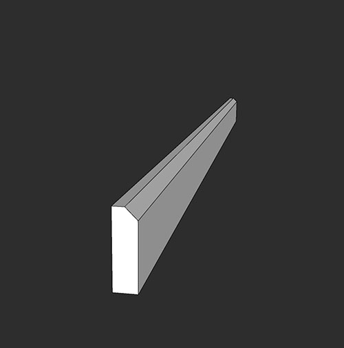 SketchUp模型丨智能构件[PB3构件]脚线_50高丨PB00248