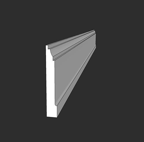 SketchUp模型丨智能构件[PB3构件]脚线_100高丨PB00251