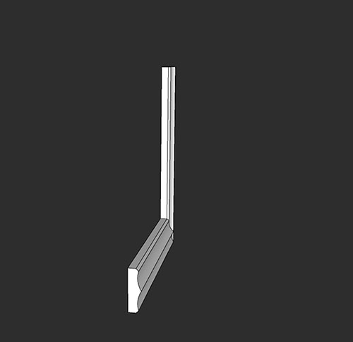 SketchUp模型丨智能构件[PB3构件]石膏线_款式丨PB00256