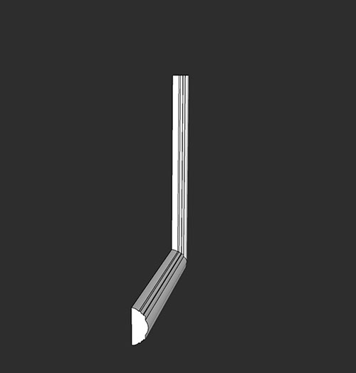 SketchUp模型丨智能构件[PB3构件]石膏线_款式丨PB00257