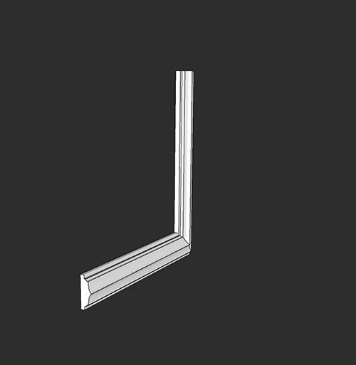 SketchUp模型丨智能构件[PB3构件]石膏线_款式丨PB00259