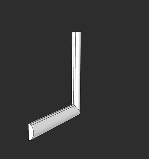 SketchUp模型丨智能构件[PB3构件]石膏线_款式丨PB00260