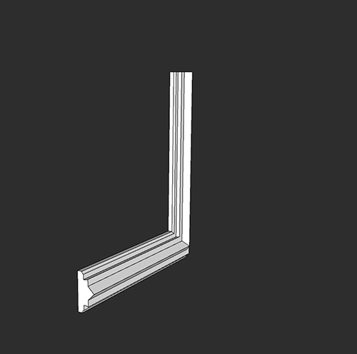 SketchUp模型丨智能构件[PB3构件]石膏线_款式丨PB00261