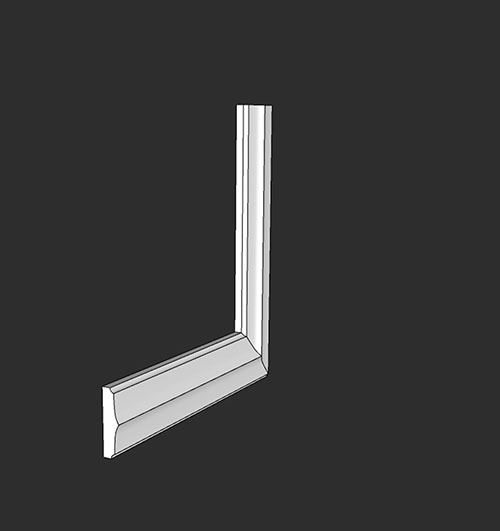 SketchUp模型丨智能构件[PB3构件]石膏线_款式丨PB00265