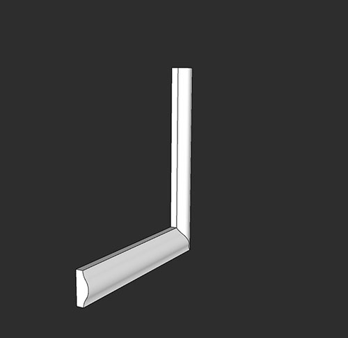 SketchUp模型丨智能构件[PB3构件]石膏线_款式丨PB00266