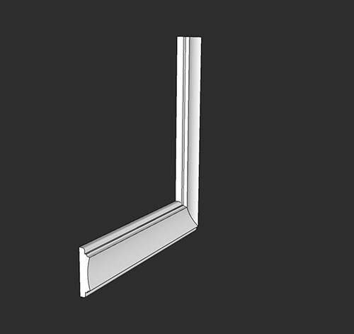 SketchUp模型丨智能构件[PB3构件]石膏线_款式丨PB00270