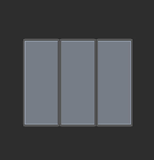 SketchUp模型丨智能构件[PB3构件]窗户_款式丨PB00285