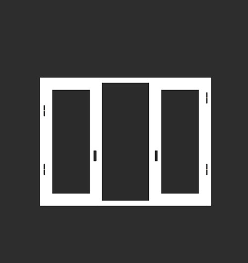 SketchUp模型丨智能构件[PB3构件]窗户_款式丨PB00286