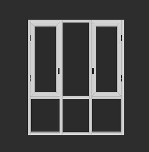 SketchUp模型丨智能构件[PB3构件]窗户_款式丨PB00287