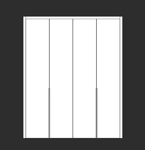 SketchUp模型丨智能构件[PB3构件]衣柜_款式丨PB00301