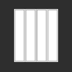 SketchUp模型丨智能构件[PB3构件]衣柜门_款式丨PB00321