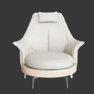 SketchUp模型丨模型库[单体模型] 意大利 Flexform休闲椅丨DT000190