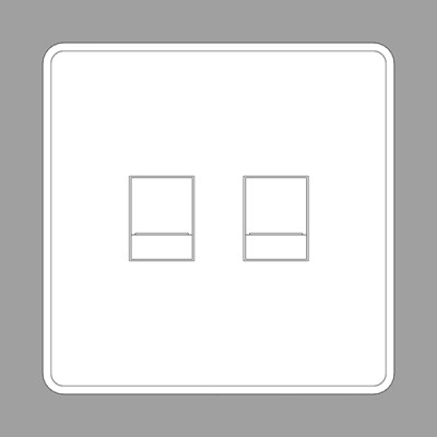SketchUp模型丨信息模型[动态组件]  双插座网络西门子睿智系列丨DC00036