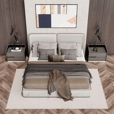 SketchUp模型丨模型库[单体模型] 卧室床丨DT000207