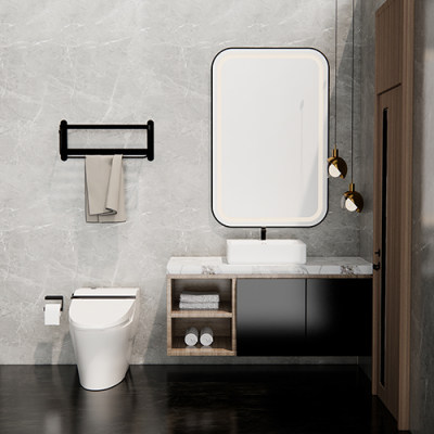 SketchUp模型丨场景模型[客厅空间]卫浴组合丨ZH00008