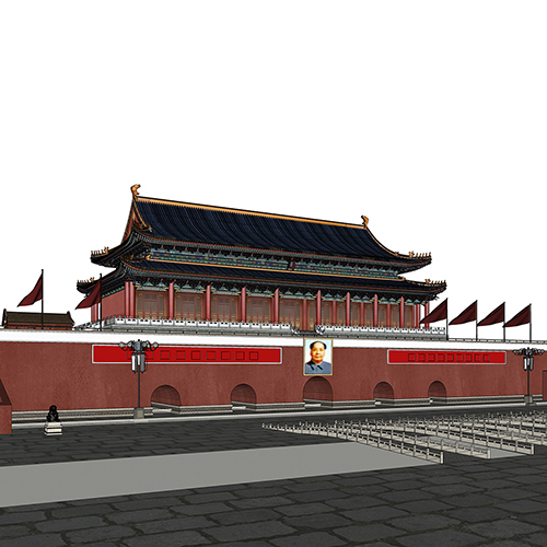 SketchUp模型|园林景观[建筑模型]天安门城楼|ID_DT000006