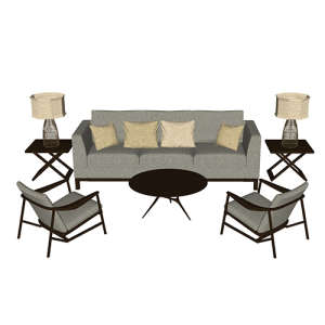 SketchUp模型丨场景模型[中式家具]沙发组合丨MX00053