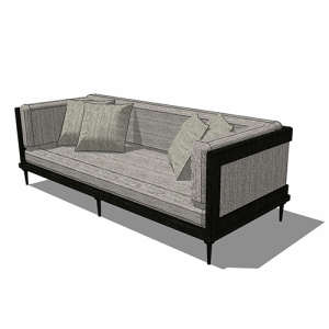 SketchUp模型丨单体模型[中式家具]沙发组合丨MX00074