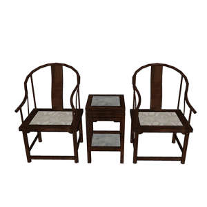 SketchUp模型丨组合模型[中式家具]单椅丨MX00112