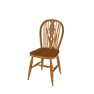 SketchUp模型丨单体模型[中式家具]单椅丨MX00121