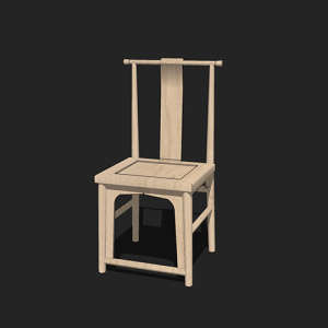 SketchUp模型丨单体模型[中式家具]单椅丨MX00125