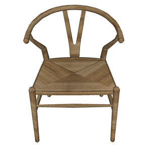 SketchUp模型丨单体模型[中式家具]单椅丨MX00129