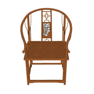 SketchUp模型丨单体模型[中式家具]单椅丨MX00130
