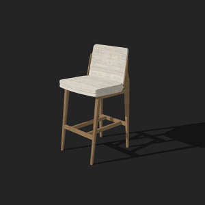 SketchUp模型丨单体模型[北欧家具]民宿度假休闲椅丨MX00219
