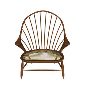 SketchUp模型丨单体模型[北欧家具]民宿度假休闲椅丨MX00220