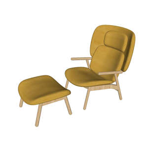 SketchUp模型丨单体模型[北欧家具]民宿度假休闲椅丨MX00228