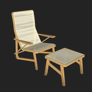 SketchUp模型丨单体模型[北欧家具]民宿度假休闲椅丨MX00230
