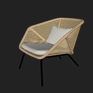 SketchUp模型丨单体模型[北欧家具]民宿度假休闲椅丨MX00234