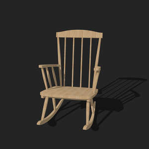 SketchUp模型丨单体模型[北欧家具]民宿度假休闲椅丨MX00235