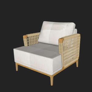 SketchUp模型丨单体模型[北欧家具]民宿度假休闲椅丨MX00242