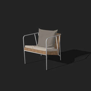 SketchUp模型丨单体模型[北欧家具]民宿度假休闲椅丨MX00254