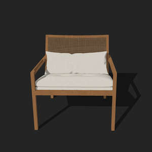 SketchUp模型丨单体模型[北欧家具]民宿度假休闲椅丨MX00258