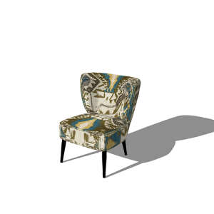 SketchUp模型丨单体模型[北欧家具]民宿度假休闲椅丨MX00263