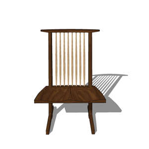 SketchUp模型丨单体模型[北欧家具]民宿度假休闲椅丨MX00269