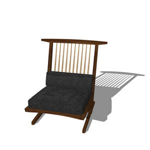 SketchUp模型丨单体模型[北欧家具]民宿度假休闲椅丨MX00270