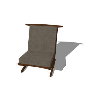 SketchUp模型丨单体模型[北欧家具]民宿度假休闲椅丨MX00271