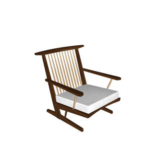 SketchUp模型丨单体模型[北欧家具]民宿度假休闲椅丨MX00272