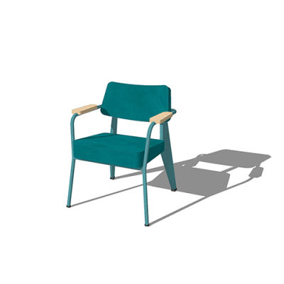 SketchUp模型丨单体模型[北欧家具]民宿度假休闲椅丨MX00279