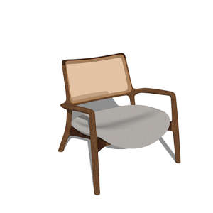 SketchUp模型丨单体模型[北欧家具]民宿度假休闲椅丨MX00280