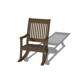 SketchUp模型丨单体模型[北欧家具]民宿度假休闲椅丨MX00282