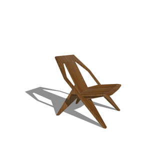 SketchUp模型丨单体模型[北欧家具]民宿度假休闲椅丨MX00285