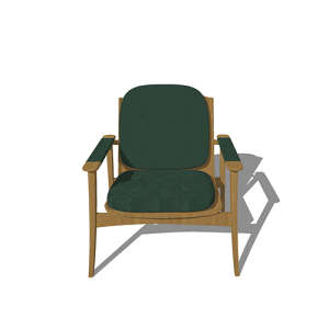 SketchUp模型丨单体模型[北欧家具]民宿度假休闲椅丨MX00286