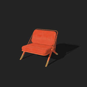 SketchUp模型丨单体模型[北欧家具]民宿度假休闲椅丨MX00289