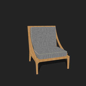 SketchUp模型丨单体模型[北欧家具]民宿度假休闲椅丨MX00290